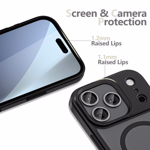 Tech-Protect MagMat XT 4-set MagSafe Suojakuori iPhone 17 Pro Max:lle - Matta Musta