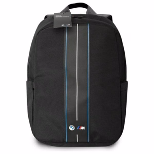BMW Nylon Blue Stripe -reppu enintään 16 tuuman kannettavalle tietokoneelle, musta