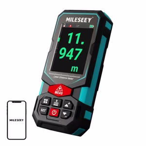 Mileseey S7 100m laseretäisyysmittari näytöllä
