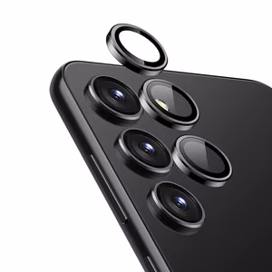 Crong Lens Ring tempered-glass camera-lens protector for Samsung Galaxy S24+, black