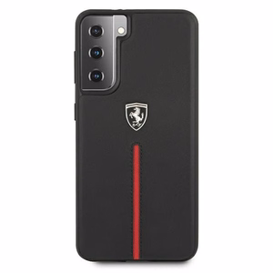Ferrari FEOSIHCS21MBK S21+ G996 black/black hardcase Off Track Leather Nylon Stripe