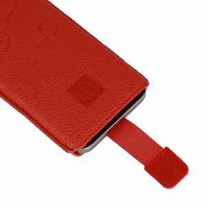WONDER Deko Pouch Suojakuori (Koko XXL) Samsung S25 Ultra/S24 Ultra/M35/M23/A16 5G/Xiaomi Redmi 14C:lle punainen