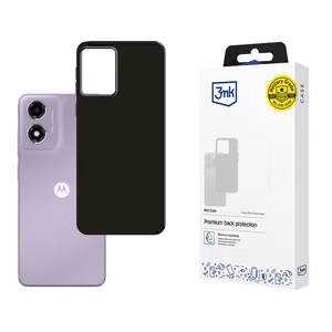 3mk Matt Case Motorola Moto E14 / G04 / G04S:lle - Musta