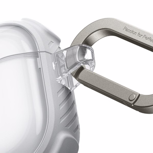 AmazingThing Titan Pro Mag Case Clear Suojakuori AirPods Pro 3 -kuulokkeille - valkoinen