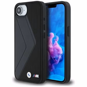 BMW Oversized Stripes MagSafe Suojakuori iPhone 16e:lle - Musta
