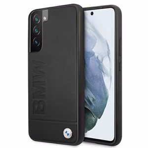 BMW Signature Logo Imprint Case for Samsung Galaxy S22+ - Black