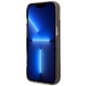 Karl Lagerfeld Liquid Glitter Elong suojakuori iPhone 14 Plus:lle - musta