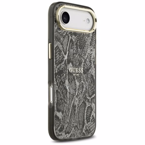 Guess Python Pattern MagSafe Suojakuori iPhone Air:lle musta