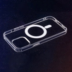 Anti Shock 1,5 mm magneettinen suojakuori iPhone 15 6,1" läpinäkyvä iso aukko