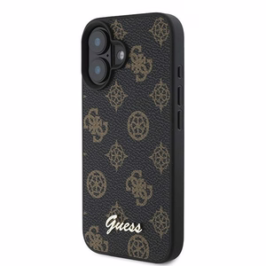 Guess Peony Script MagSafe Suojakuori iPhone 16 Plus:lle - Musta