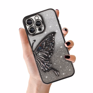 Tel Protect Butterfly Water Suojakuori iPhone 17 Pro:lle musta