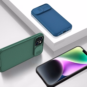 Nillkin CamShield Pro Case iPhone 14 Plus panssarisuojus kameran suojus Musta