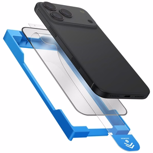 Uniq Optix Exofit Vivid karkaistu lasi iPhone 17 Pro Max:lle asennustyökalulla