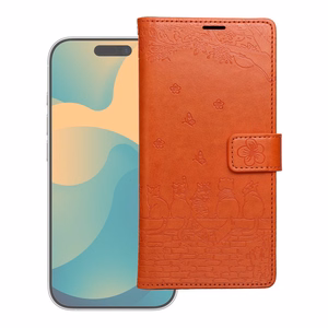 MEZZO Book Suojakuori Redmi Note 15 4G kissat ruskea