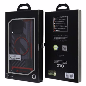 Audi IML Sport MagSafe Suojakuori iPhone 15 Pro Max 6.7" Musta/Musta Kova Suojakuori AU-IMLMIP15PM-RSQ/D2-BK