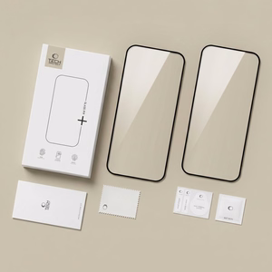 Tech-Protect Glass Fit+ 2 kpl karkaistuja suojalaseja mallille Xiaomi Redmi 17 4G / 5G – musta