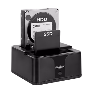 Rebel-telakointiasema HDD/SSD-levyille, USB 3.0