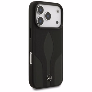 Mercedes Leather The Move MagSafe Suojakuori iPhone 17 Pro:lle - Musta