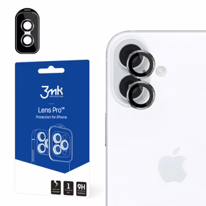 3mk Lens Protection kameran suoja vihreällä kehyksellä iPhone 16 / 16 Plus:lle