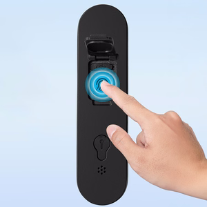 Rockbros 32210818001 SMART pyöränlukko sormenjälkilukijalla ja Bluetooth-yhteydellä - musta