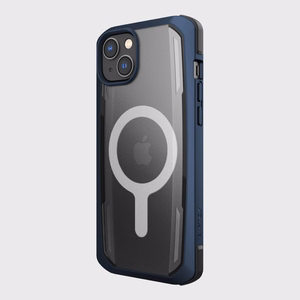Raptic X-Doria Secure Case iPhone 14 kanssa MagSafe panssaroitu sininen kansi