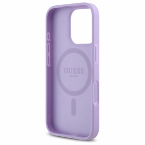 Guess Saffiano MagSafe Suojakuori iPhone 16 Pro:lle - violetti