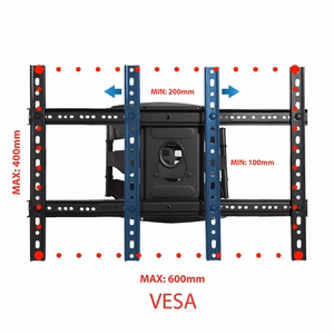 Esperanza ERW021 CRONOS 2.16 m (85") TV mount Black