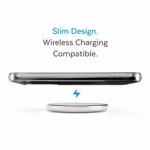 Speck Presidio Perfect-Clear case for Samsung Galaxy S23+, with Microban antimicrobial protection