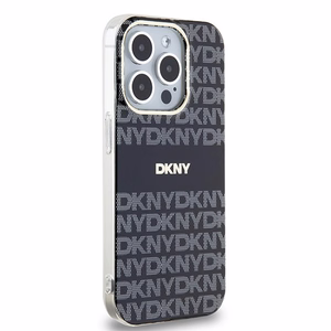 DKNY IML Mono ja Raita MagSafe Suojakuori iPhone 14 Pro Max:lle - musta