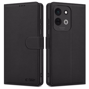 Tech-Protect Wallet -suojakuori Xiaomi Redmi 17 4G / 5G -puhelimelle, musta