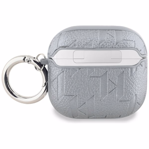 Karl Lagerfeld Monogram Karl Head case for AirPods 4 - silver