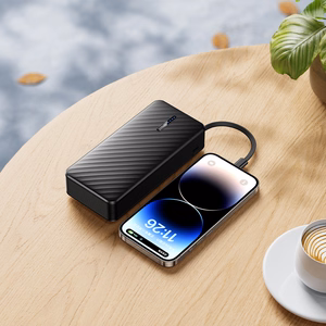 Borofone Power Bank 20000mAh BJ84A Smooth - USB - with USB, Type C, Lightning and Micro USB cables black