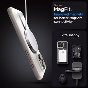 Spigen Ultra Hybrid Mag MagSafe Suojakuori iPhone 16 Pro Max 6,9 - huurrettu luonnontiitaani