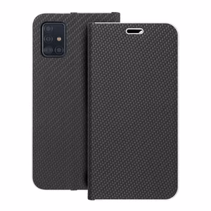 Flip-suojakuori Samsung A51:lle Luna Book Carbon musta