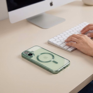 Tech-Protect MagFlex -suojakuori iPhone 17:lle, mattavihreä