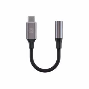Forever adapteri AJC-01 audioliitin 3,5 mm - USB-C musta