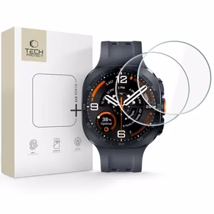 Tech-Protect Glass Fit+ karkaistusta lasista valmistettu näytönsuoja mallille Samsung Galaxy Watch Ultra 2 2026 47 mm, 2 kpl