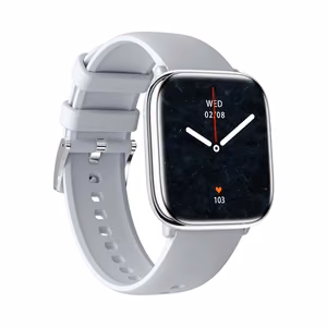 myPhone Watch Pastel – vedenkestävä älykello 1.75 tuuman AMOLED-näytöllä, hopea/harmaa