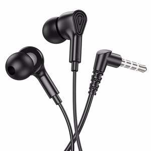 Hoco M102 langalliset nappikuulokkeet Jack 3,5mm - musta