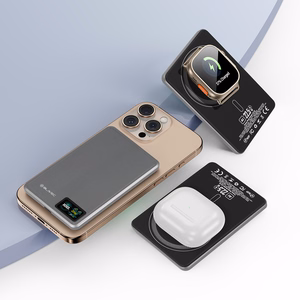 Blavec Power Bank 5000mAh BJ-03 Ultra Slim 7,8mm - Type C - 22,5W magnetic Magsafe 3 in 1 (PBBJ03-MC5G) grey aluminum