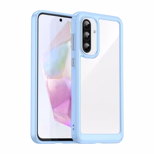 Outer Space Suojakuori Samsung Galaxy A26:lle joustava kehys - sininen