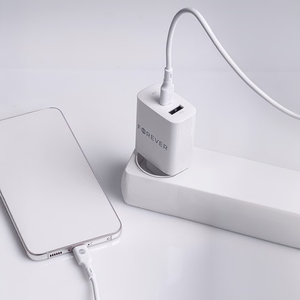 Forever TC-07-30AC PD QC charger 1x USB-C 1x USB 30W white + USB-C - USB-C cable 60W