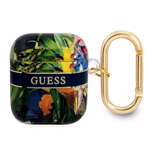 Guess GUA2HHFLB AirPodsin suojus sininen/sininen Kukkahihna-mallisto