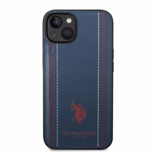 US Polo USHCP14MPFAV iPhone 14 Plus 6.7" laivastonsininen nahkaommel