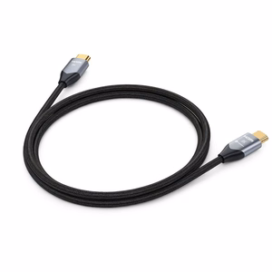 Cable HDMI 2.1 Forcell Cafule 8K 60Hz / 4K 120Hz – Ultra High Speed, HDR, eARC, VRR, 48Gbps 2 m black