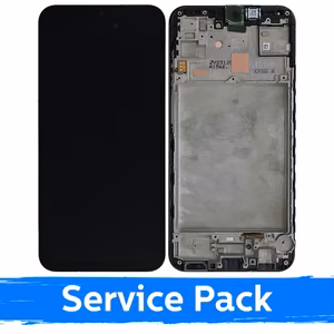 LCD Display Compatible with Samsung A155 A15 4G / A156 A15 5G black with frame (Service Pack)