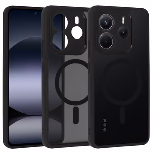 Full Matte Mag Cover Xiaomi Redmi Note 14 5G:lle musta