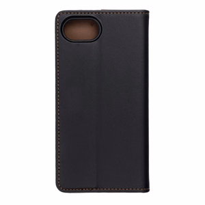 Flip-suojakuori iPhone 16e (SE 4 2025):lle Smart Pro Book nahkainen musta