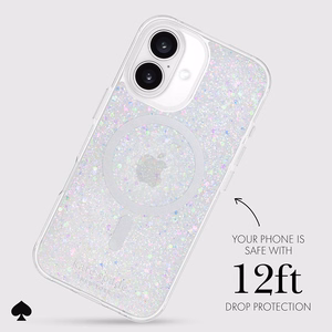 MagSafe-yhteensopiva Kate Spade New York Chunky Glitter -suojakuori Apple iPhone 16:lle