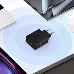 Samsung Power Adapter Duo EP-T5020XBEGEU verkkolaturi 2x USB-C 50W - musta